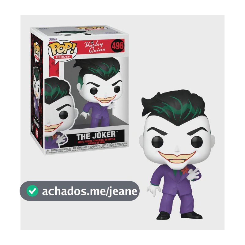 Boneco Funko Pop! Dc Harley Quinn - The Joker Holding Lapel