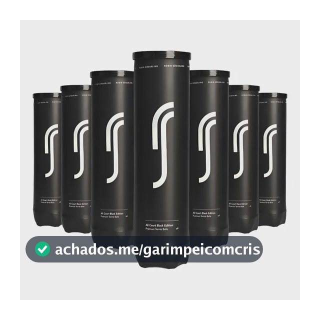 Bola De Tênis Robin Söderling Black Ed 06 Tubos Com 4 Bolas Amarelo