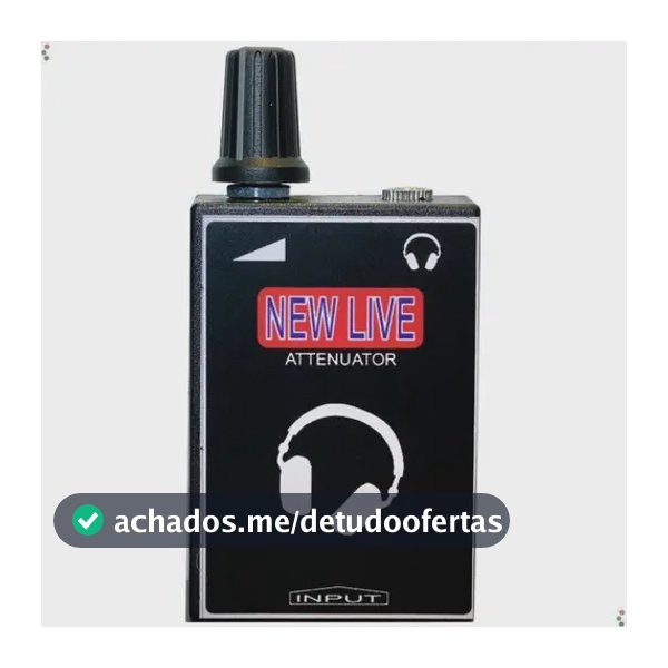 Atenuador de Som New Live Preto Interface Áudio P10
