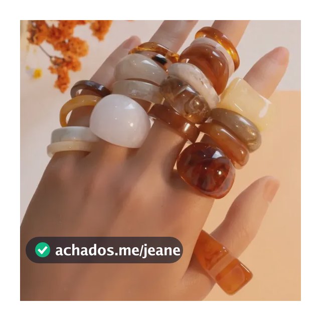 Conjunto De Anéis Empilháveis De Resina Boho Para Sp Fix