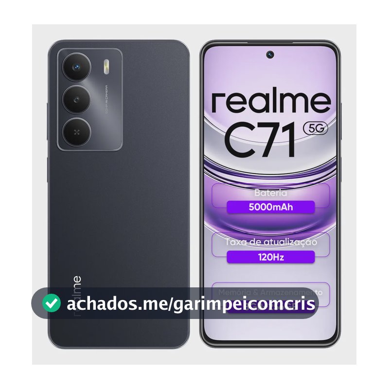 Celular Smartphone Realme C71 5g 8gb 256gb Dual Sim