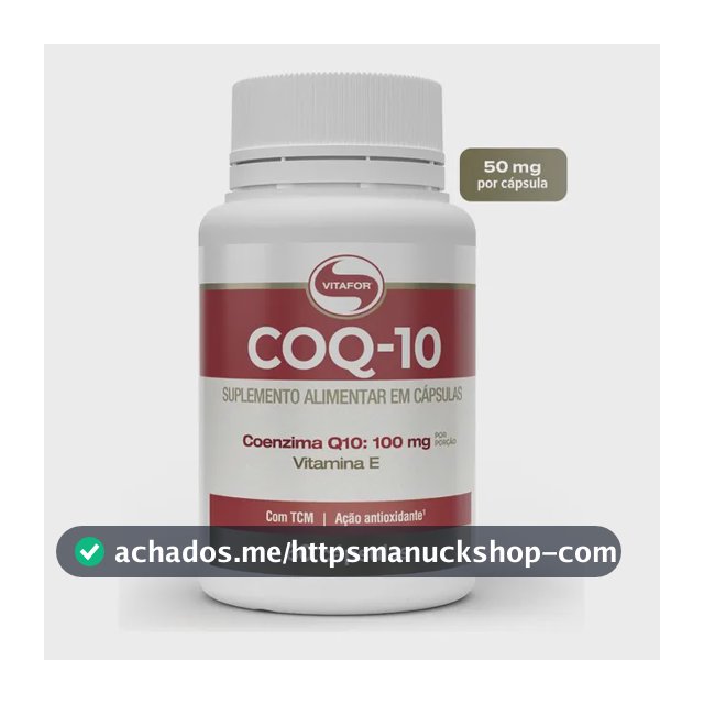 Coenzima Q10 Vitafor em cápsula Sem sabor