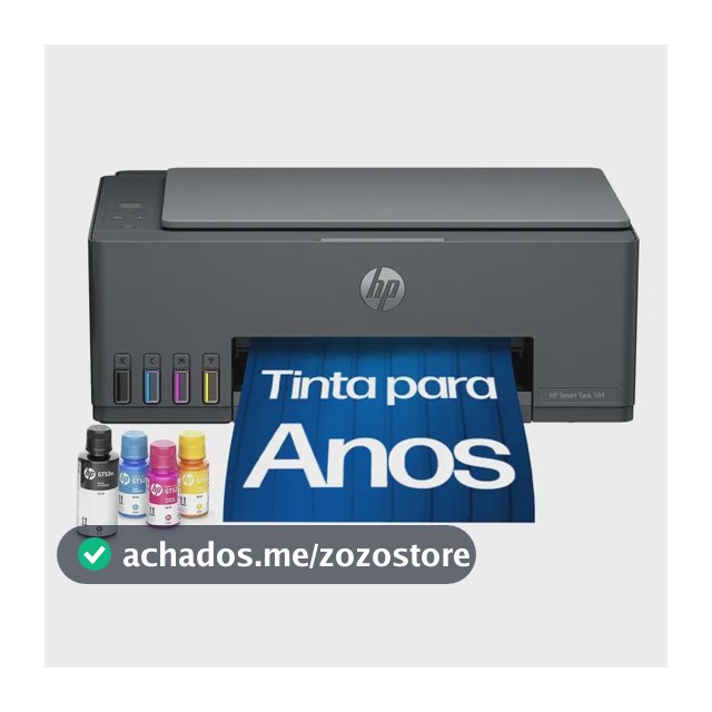 Impressora Multifuncional HP Smart Tank 584 - Preta