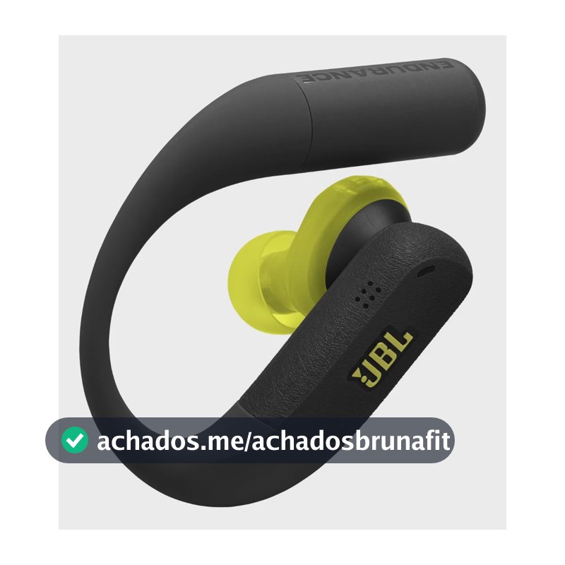 Fone De Ouvido Jbl Bluetooth Sem Fio Endurance Peak 4- Preto Preto