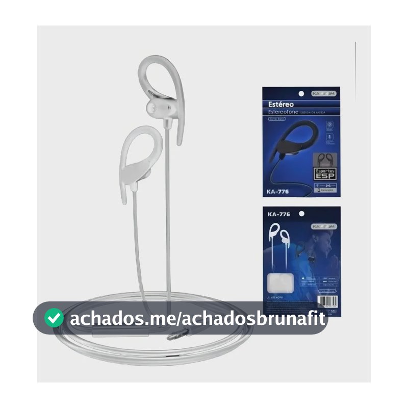 Fone Ouvido Estéreo Cor Branco