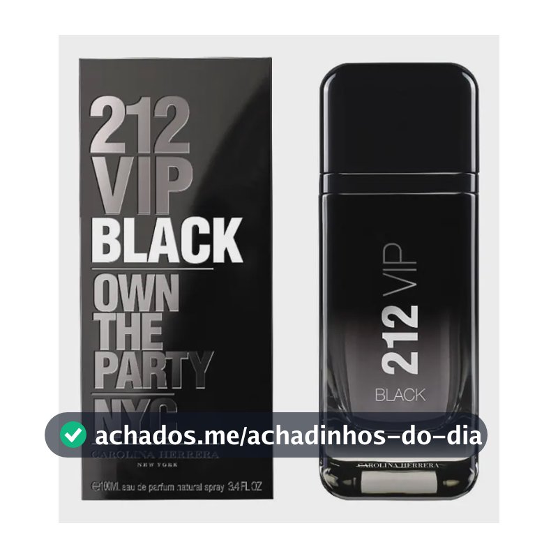 Perfume 212 Vip Black 200 Ml Carolina Herrera Edp Masculino