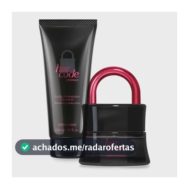 Perfume Her Code Clímax Eau De Parfum 50ml + Loção Corporal Amadeirado