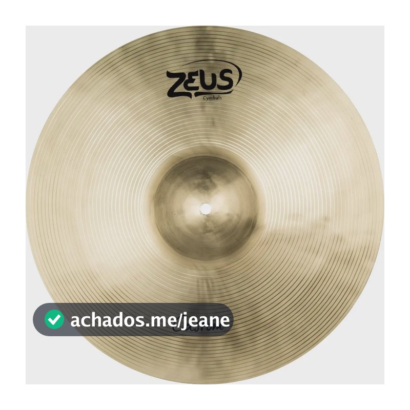 Prato Bateria Zeus Custom Ataque Crash 18 Pol Zcc18 B20