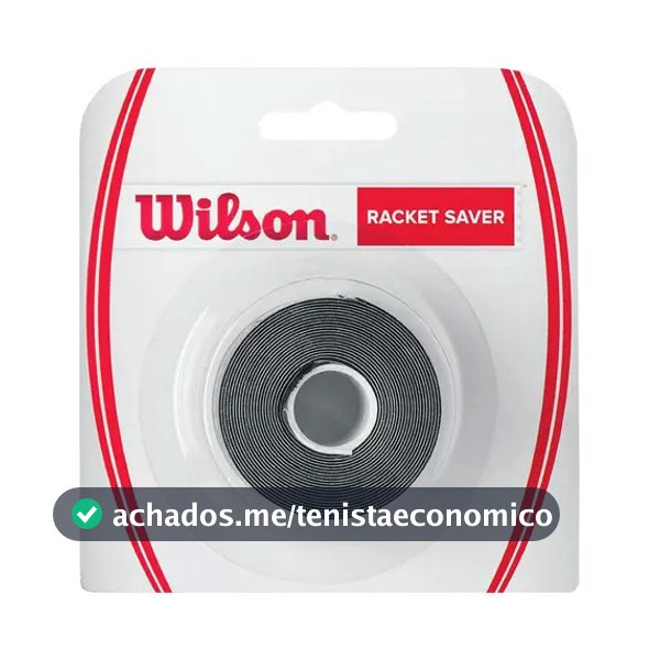 Fita Protetora para Raquete de Tênis Wilson, Preta