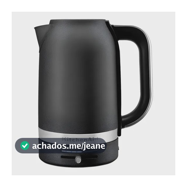 Chaleira Elétrica Kitchenaid De 1,7 L Com Controle De Temper Preto 127v