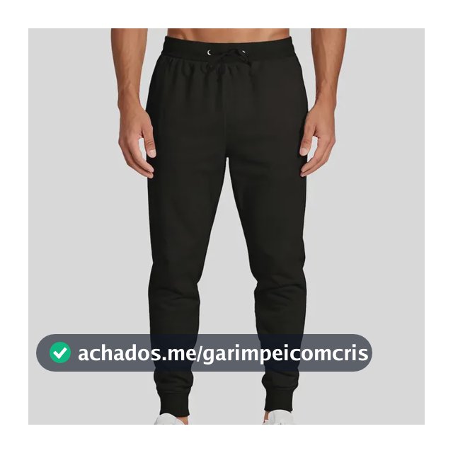 Calça Masculina Moletinho Lisa Bolso Traseiro Confortavel