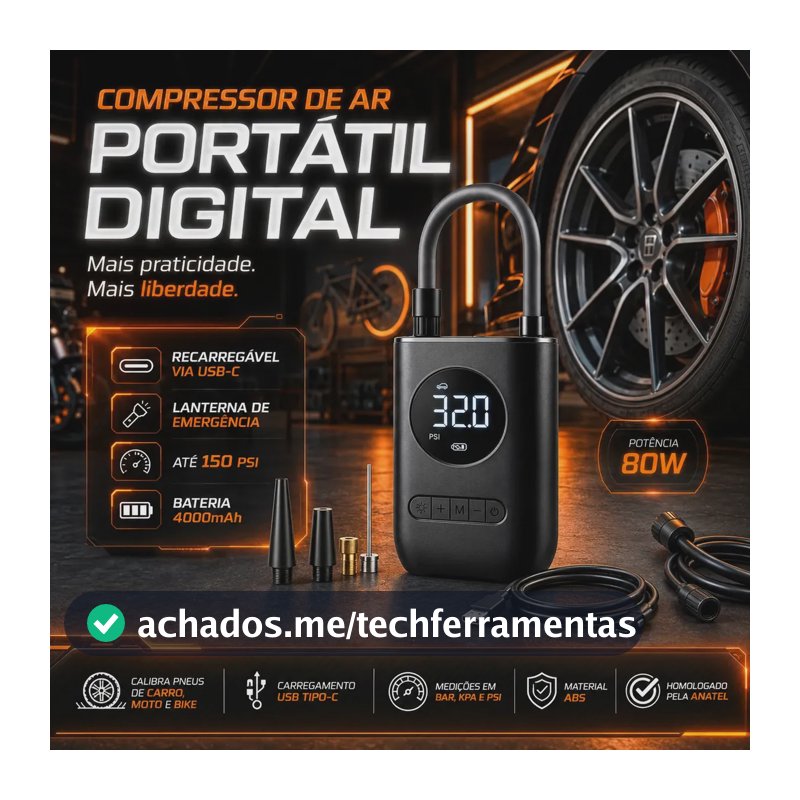 Portátil B&G Mini Compressor