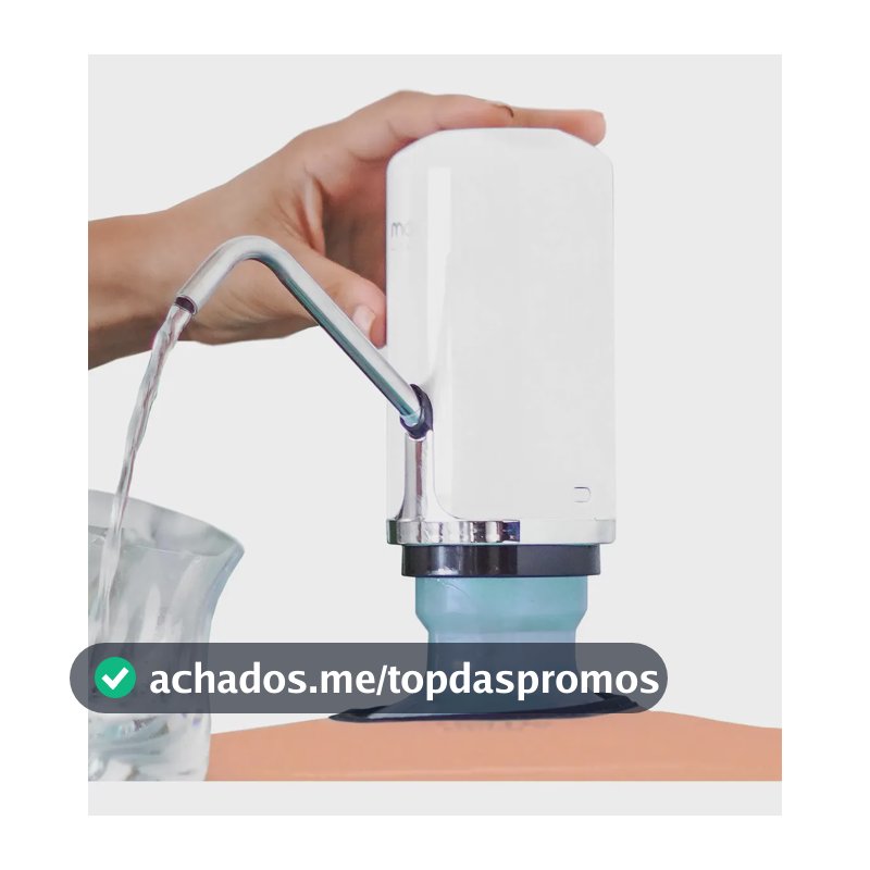 Bebedouro Bomba Elétrica Para Galão De Água Momo Lifestyle Cor Branco Bom-Dia
