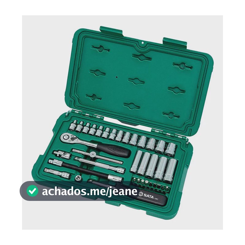 Jogo Soquete Sextavado 1/4 36 Peças Sata St09001sj