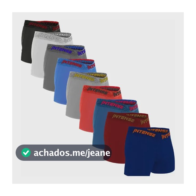 Kit C/10 Cuecas Boxer Algodão Cotton Confortável Forrada