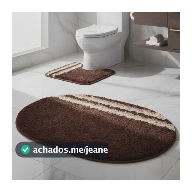 Kit 3 Tapetes Para Banheiro Peça Tapete Jogo Antiderrapante