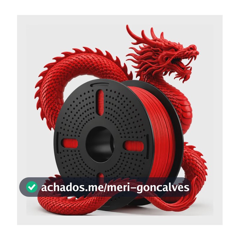 Filamentos Impressora 3d Print Pulse 1 Kg Pet G 1.75mm Core Vermelho