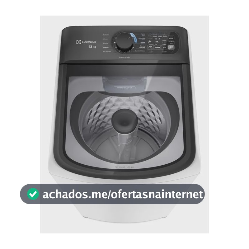 Máquina De Lavar Electrolux 13kg Branca Compacta (let13) 127v Branca