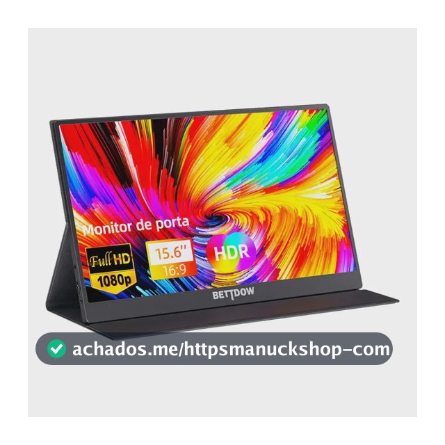 Monitor Portátil Gamer Bettdow 15.6'' Full Hd 60hz Ips Compatível 4k Preto 127/220v