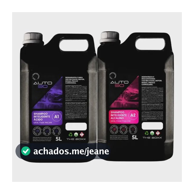 Shampoo Automotivo Auto90 - 10l - Limpeza Pesada A1 + A2