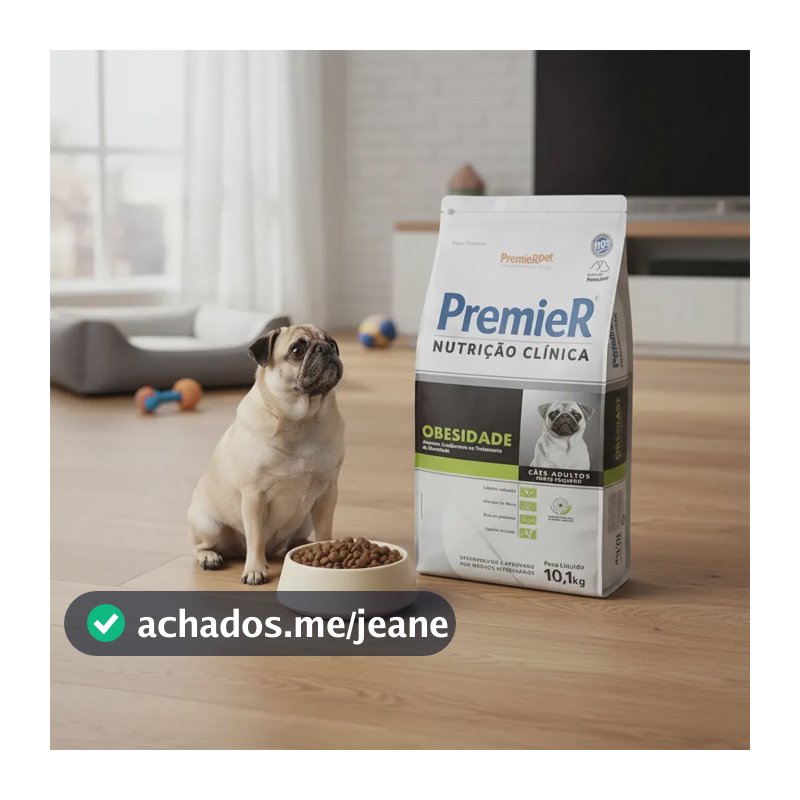 Ração Premier Obesidade Cães Adultos Pequeno Porte - 10kg