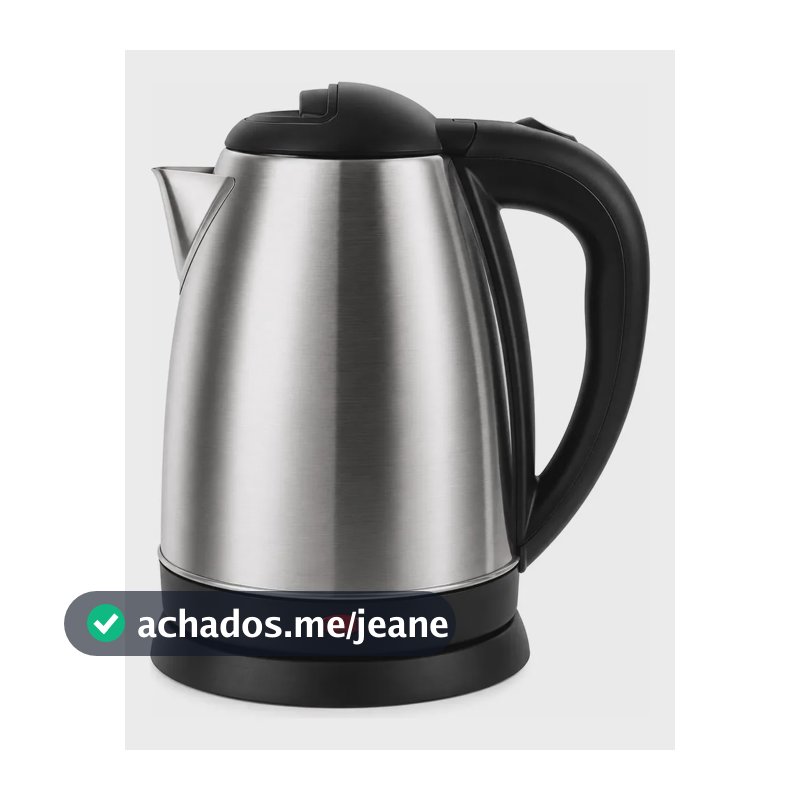 Chaleira Elétrica 1,8l Ferve Água Rápido Inox Café Chá Inox