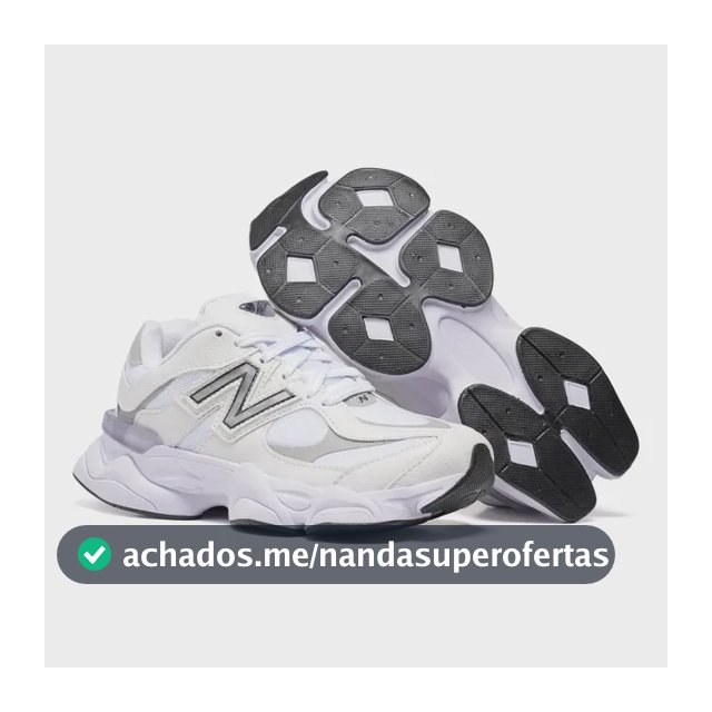 Tênis New Running 9060 Academia Confortavel Promocional Branco 43 Br
