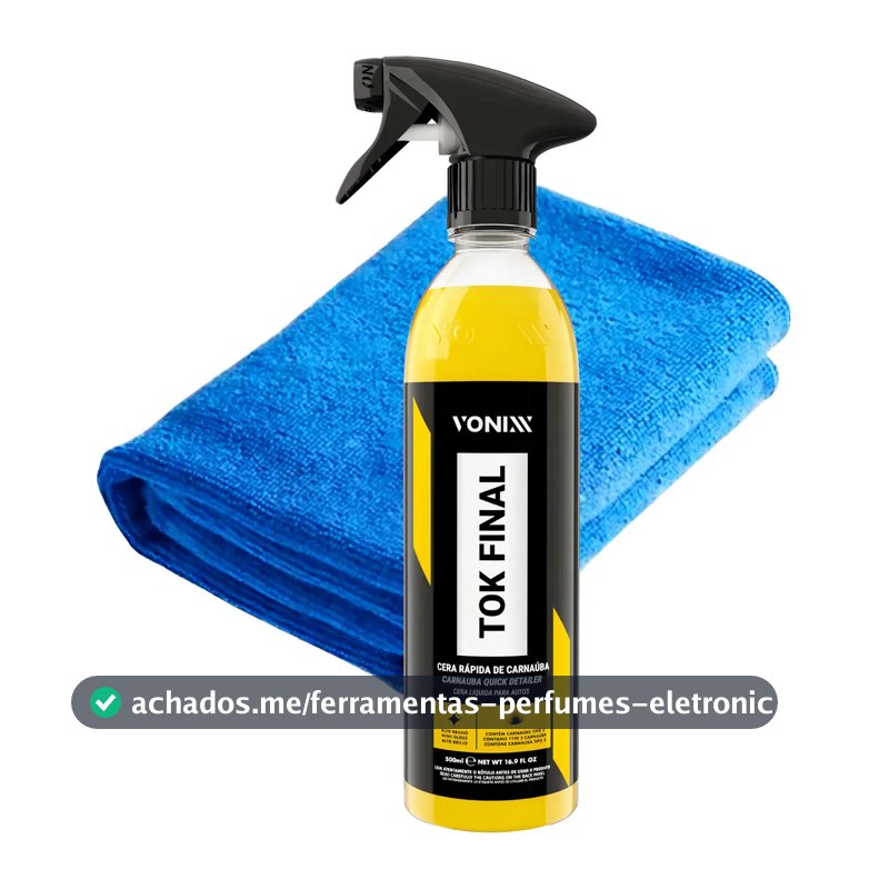Cera Líquida Carnaúba Vonixx Tok Final Proteção Pintura 500ml + Toalha Microfibra