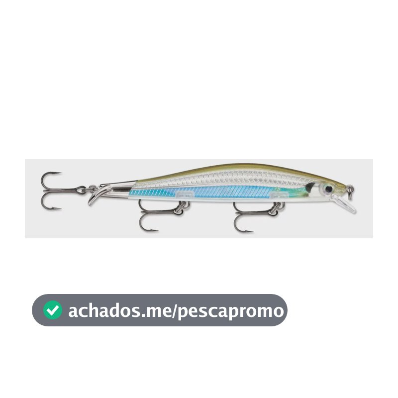 Isca Artificial Rapala Ripstop RPS-12 12cm 14g Meia-Água 1.6m 3 Ganchos