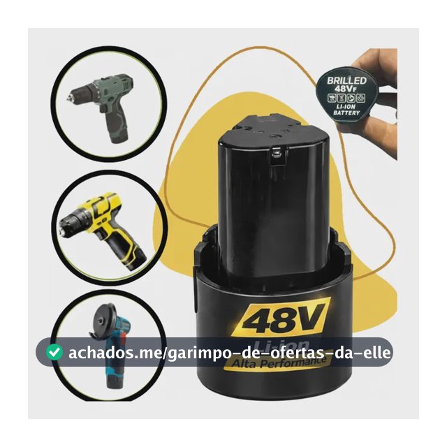 Bateria Recarregável 48v Para Parafusadeira E Furadeira