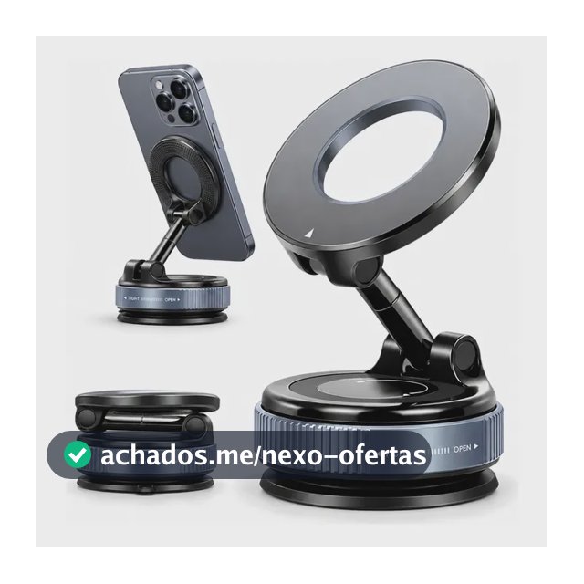 Eletromex Suporte Magnético Para Celular No Carro Preto