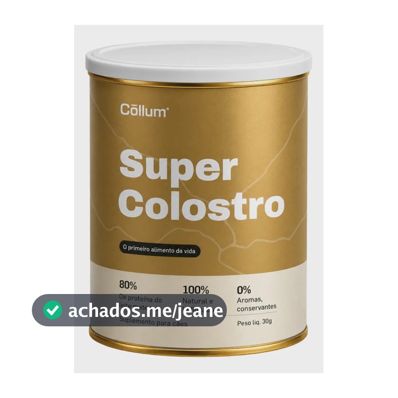 Super Colostro Collum para Cachorros 33g Proteína em Pó
