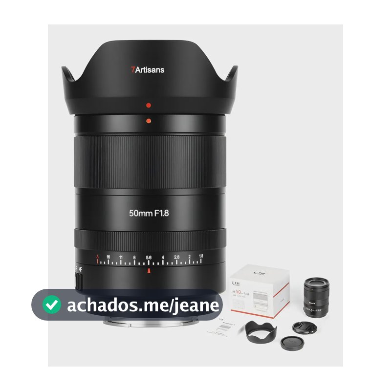 Lente 7artisans Af 50mm F1.8 Sony E-mount Para Zve10 Cor Preto Tipo De Montagem Sony E