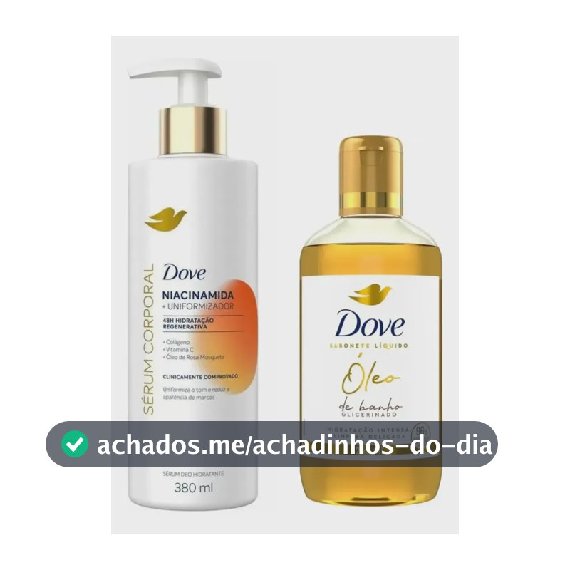 Sérum Hidratante Corporal Niacinamida + Óleo Banho Glicerina Suave