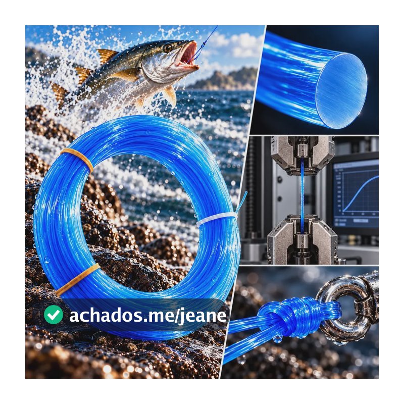 Linha De Pesca Nylon Meada 100m Soft Espinhel Resistente Uv 1.40 Azul Escuro 273.2 Lb