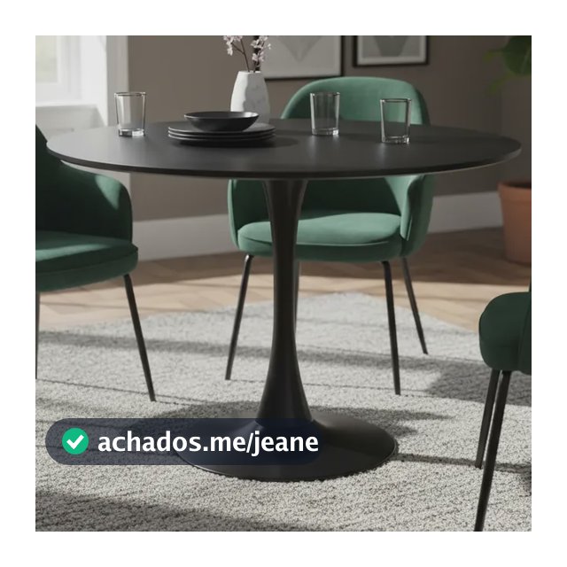 Mesa Redonda Saarinen 100cm Em Madeira