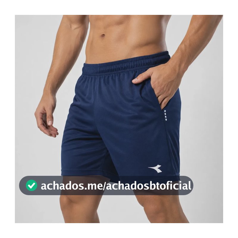 Shorts Masculino Diadora Icon Esportivo Corrida Academia Azul-marinho Diadora Xgg