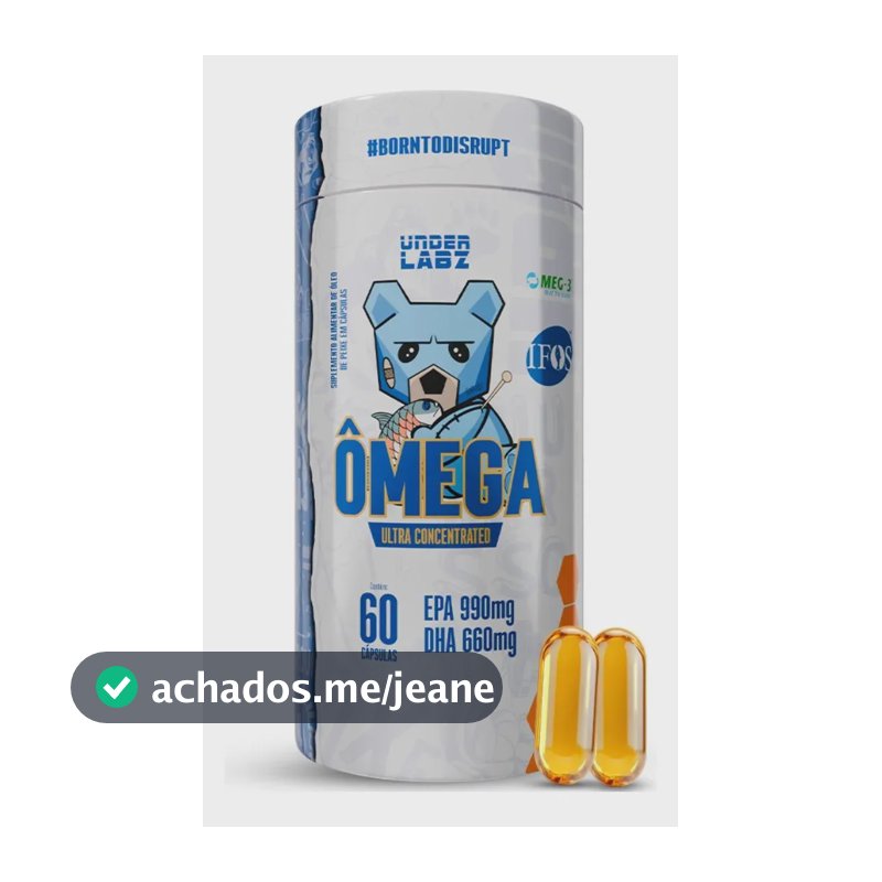 Ômega 3 EPA DHA com Vitamina E para Disposição e Vigor – Under Labz