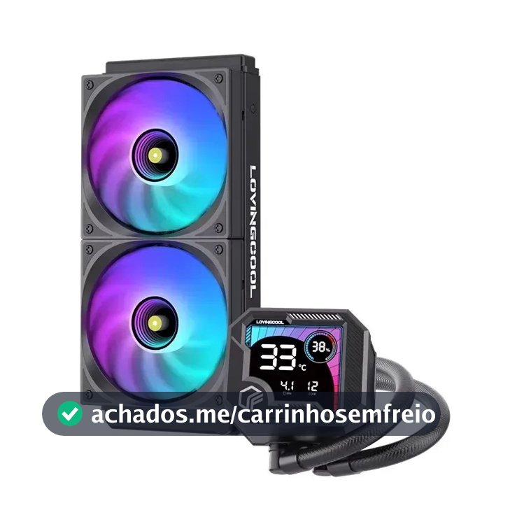 Water Cooler Argb 240mm Pwm Para Cpu Gamer Preto