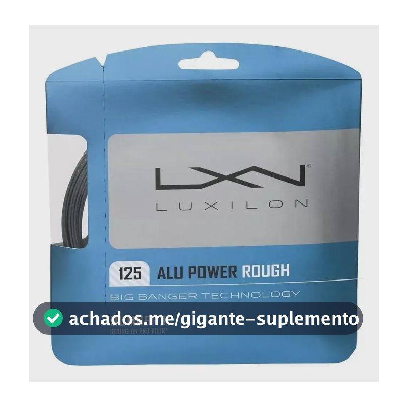 Corda Luxilon Alu Power Rough 1.25mm Set Indiv Prata