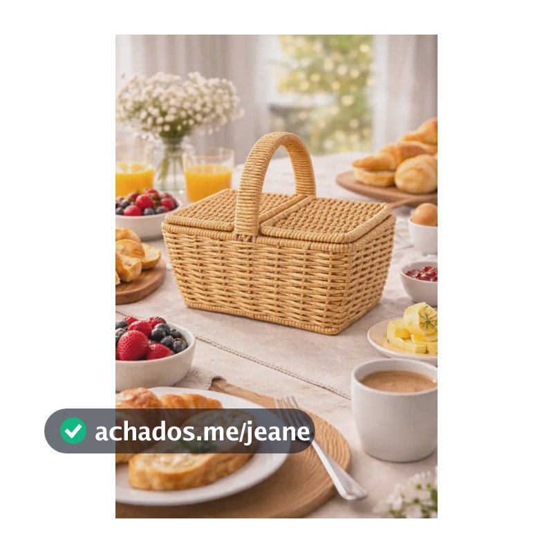 Cesta P De Servir Mesa Posta Presente Pães Chocolate Flores Palha Doces Pequena Decoração Festa Ursinho Mesa Posta Fruteira Vime Boho Chic