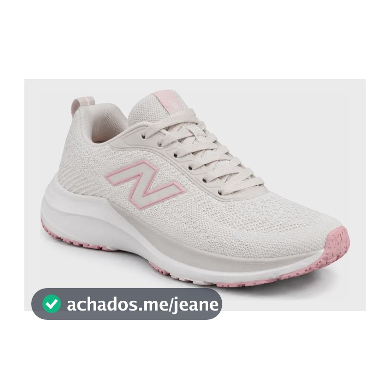 Tenis New Balance Ex Feminino Academia Caminhada Oferta Full Bege Rose 37,0 Br