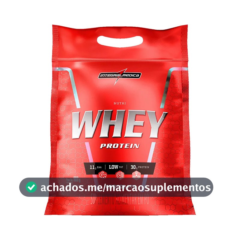 Nutri Whey Protein Pouch Chocolate 900g Integralmédica