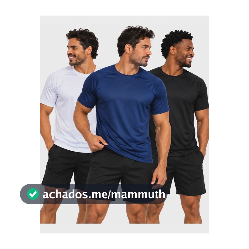Kit 3 Camiseta Dry-fit Premium Masculina Academia Caminhada Preta Branca E Azul Lisa M 40-42