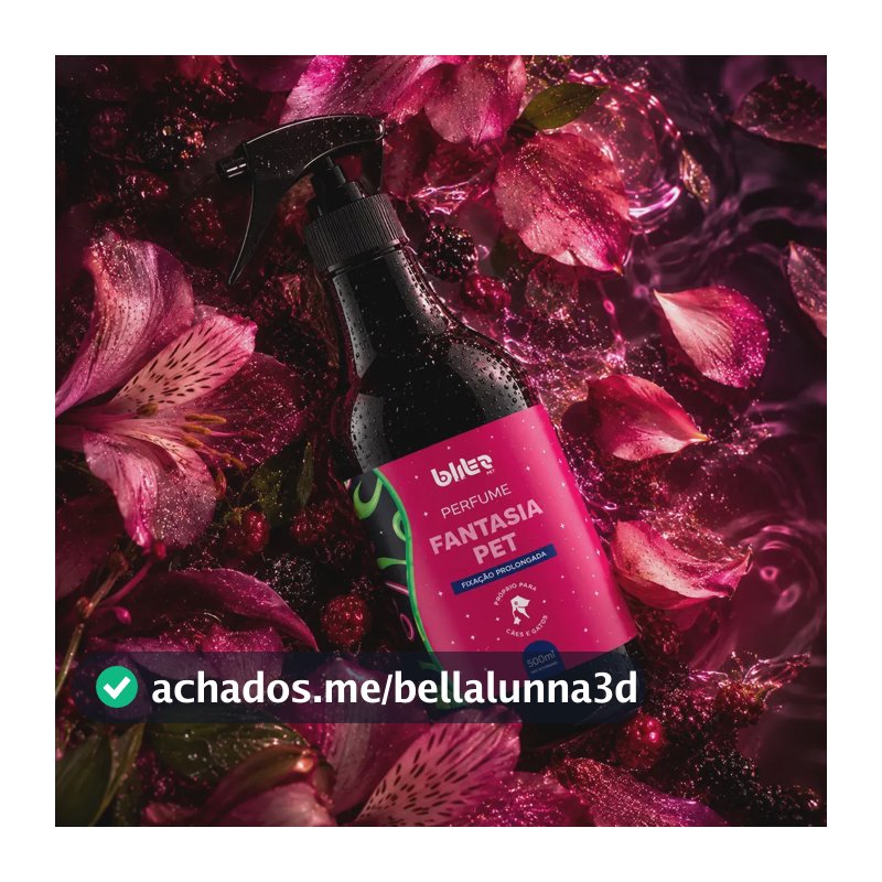 Perfume Blitz Fantasia Pet 500ml Essência Pet Fantasia Pet