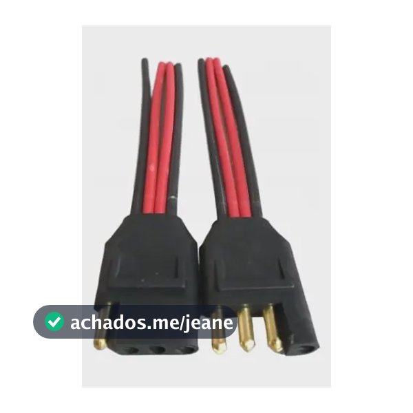 Conector Reforçado 4 Vias Fio 4,00mm Chicote Plug Caixa Som