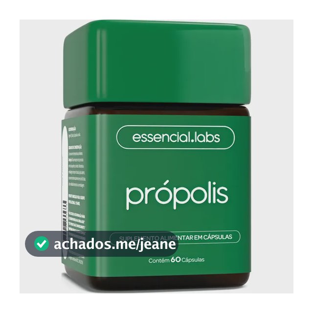 PRÓPOLIS VERDE com 1000mg por dose - Extrato com Máxima Absorção e Concentração - 60 Cápsulas