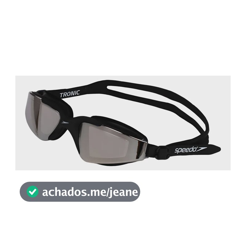 Óculos De Natação Tronic - Preto Fume Espelhado Único