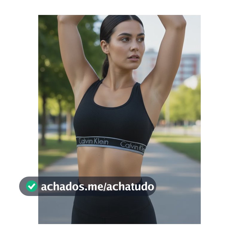 Top Regata Fitness Academia Cotton Calvin Klein Original Preto G