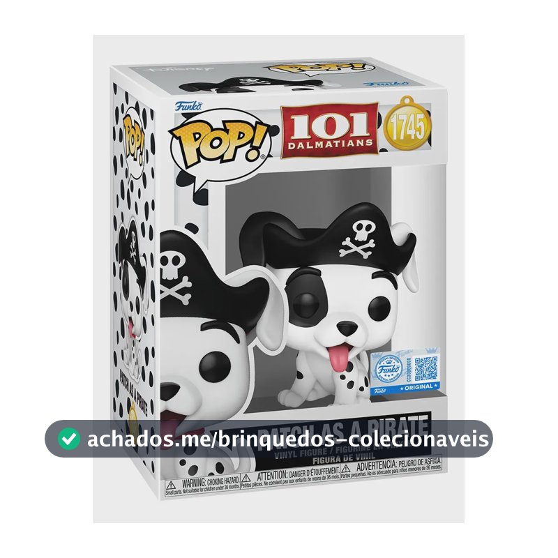 Figura de acción Patch As Pirate Exclusivo 1745 de Funko Pop
